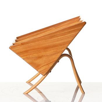 Bruno Mathsson, an ash and beech book stand, Firma Karl Mathsson, Värnamo, 1950s.