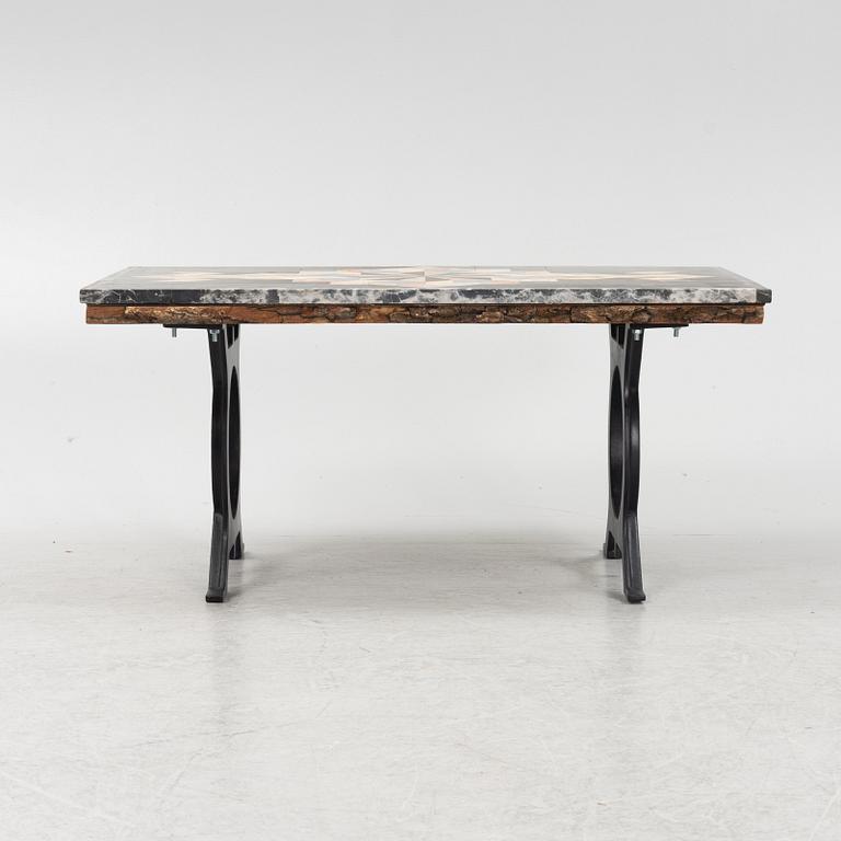 A side table with top made of pietra dura, 20th century.