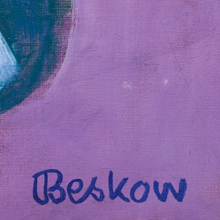 BO BESKOW. Olja på duk. Sign Beskow. Utförd 1971.