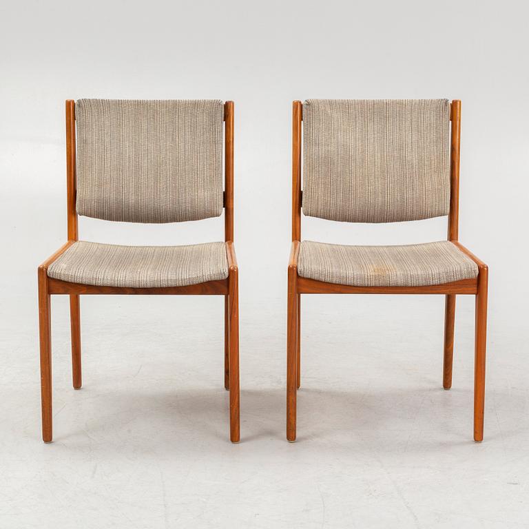 Karl Erik Ekselius, matbord och stolar, 6 st, JOC, Vetlanda, 1960-tal.