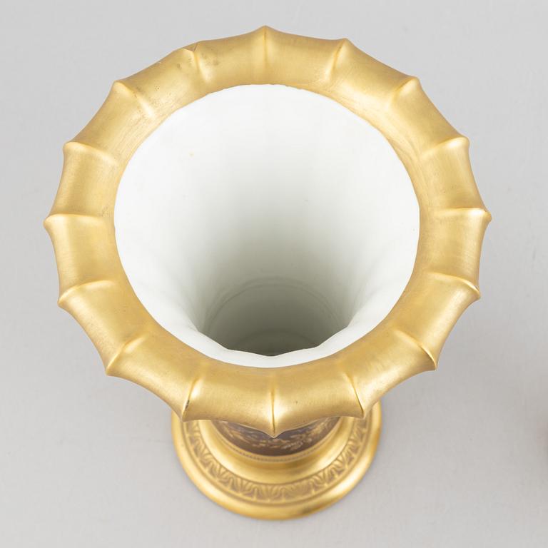 Royal Copenhagen, a pair of porcelain vases, Denmark, 1923-34.