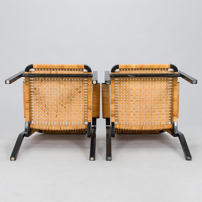 Alvar Aalto, nojatuoleja, 4 kpl, malli 45, Artek 1970-luku.