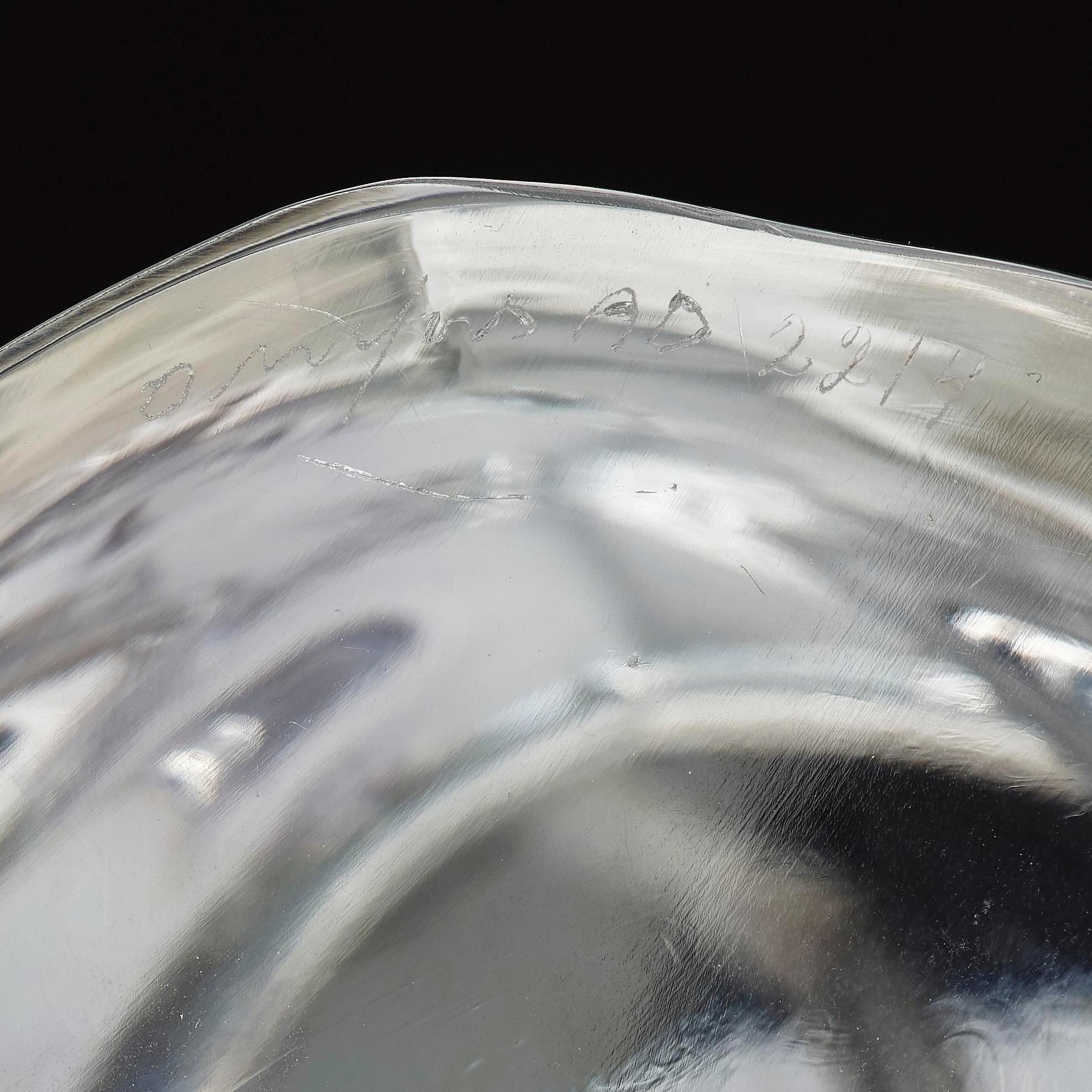 Olle Alberius, a pair of table lamps model "AD 2214", Orrefors, 1960s-70s.