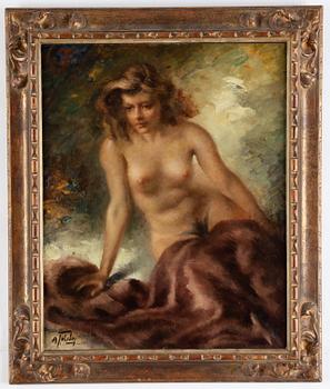Alexander Tolstoy, oil on canvas, signed.