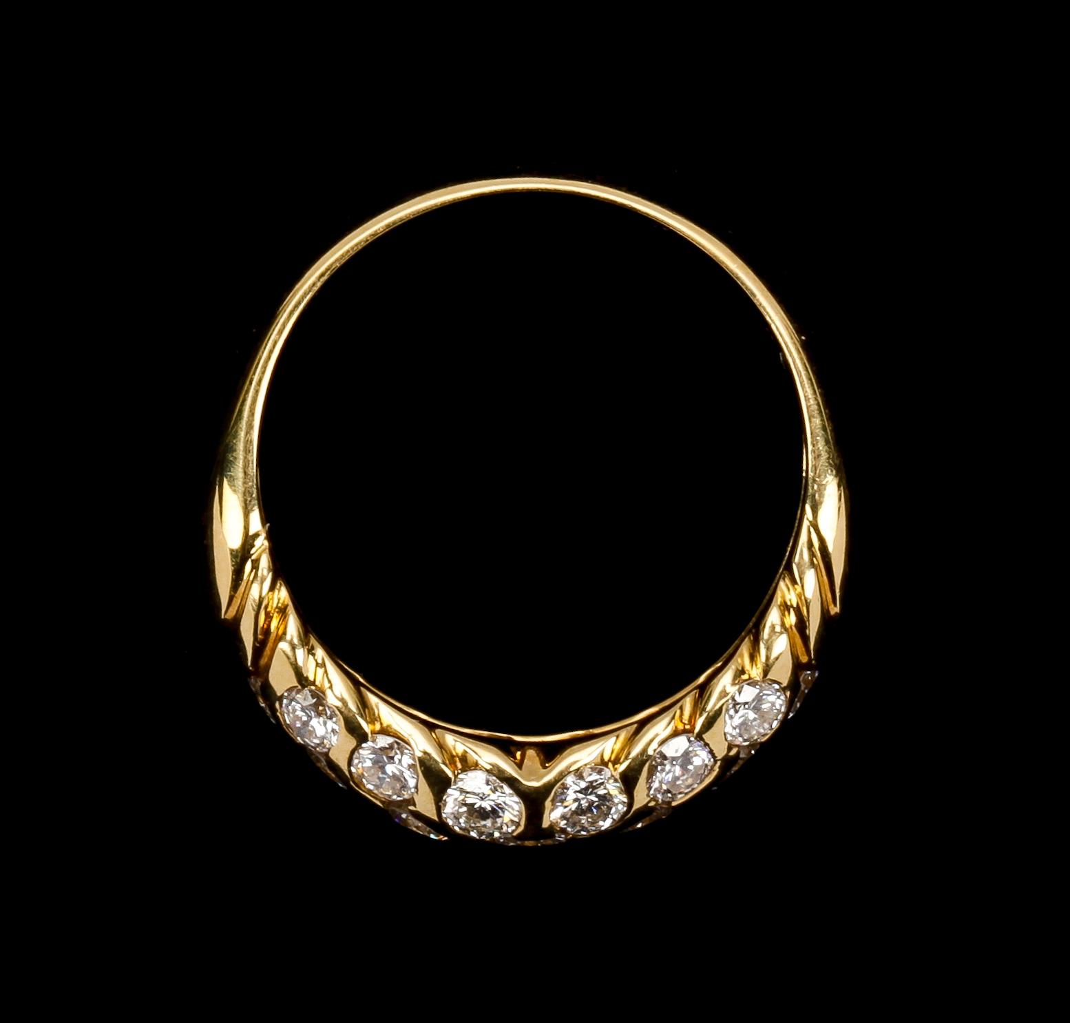 RING, brilliant cut diamonds, tot. 1.23 cts.