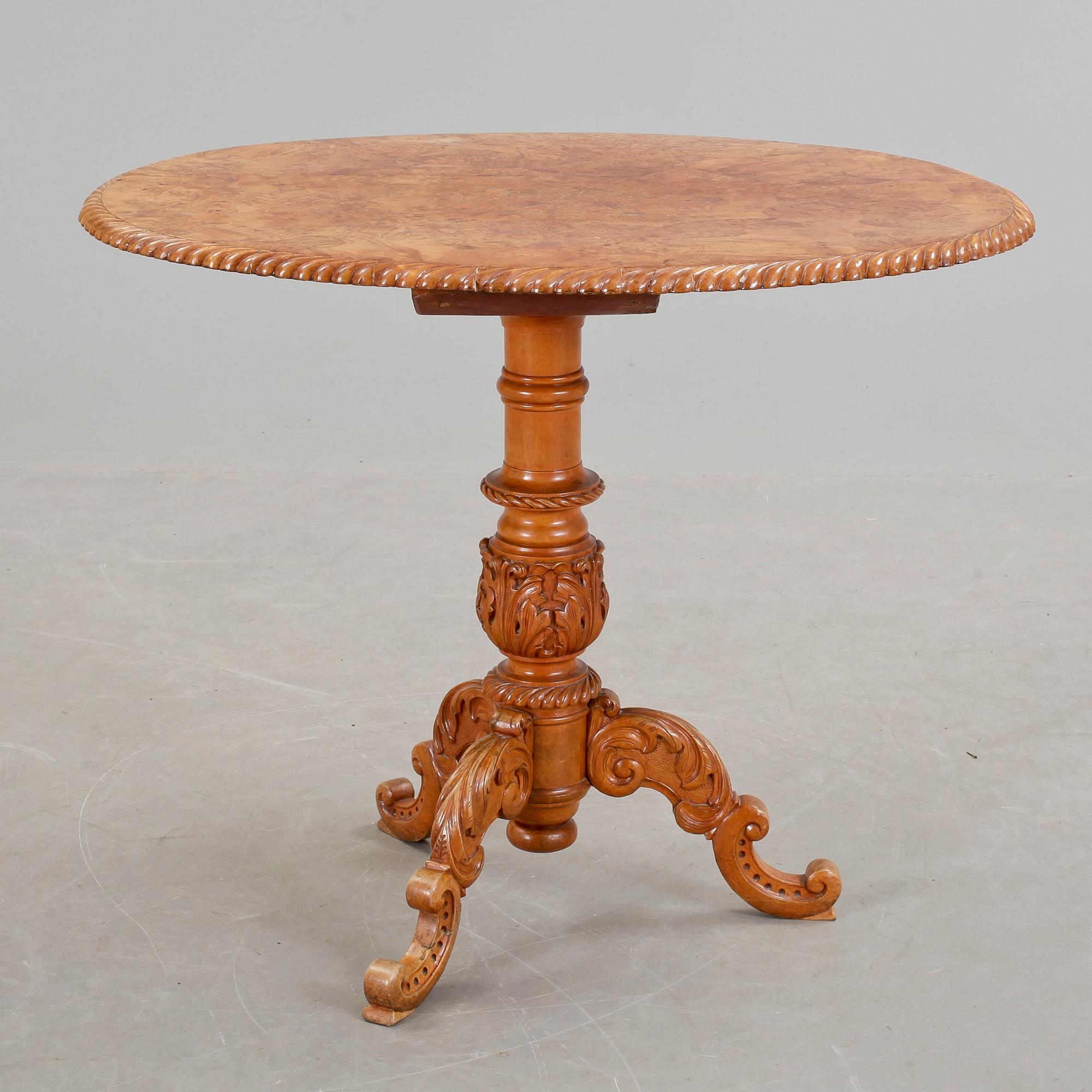 SALONGSBORD, 1800-talets slut.