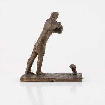 Bror Marklund, sculpture, signed and numbered, bronze, height 23 cm. (2).