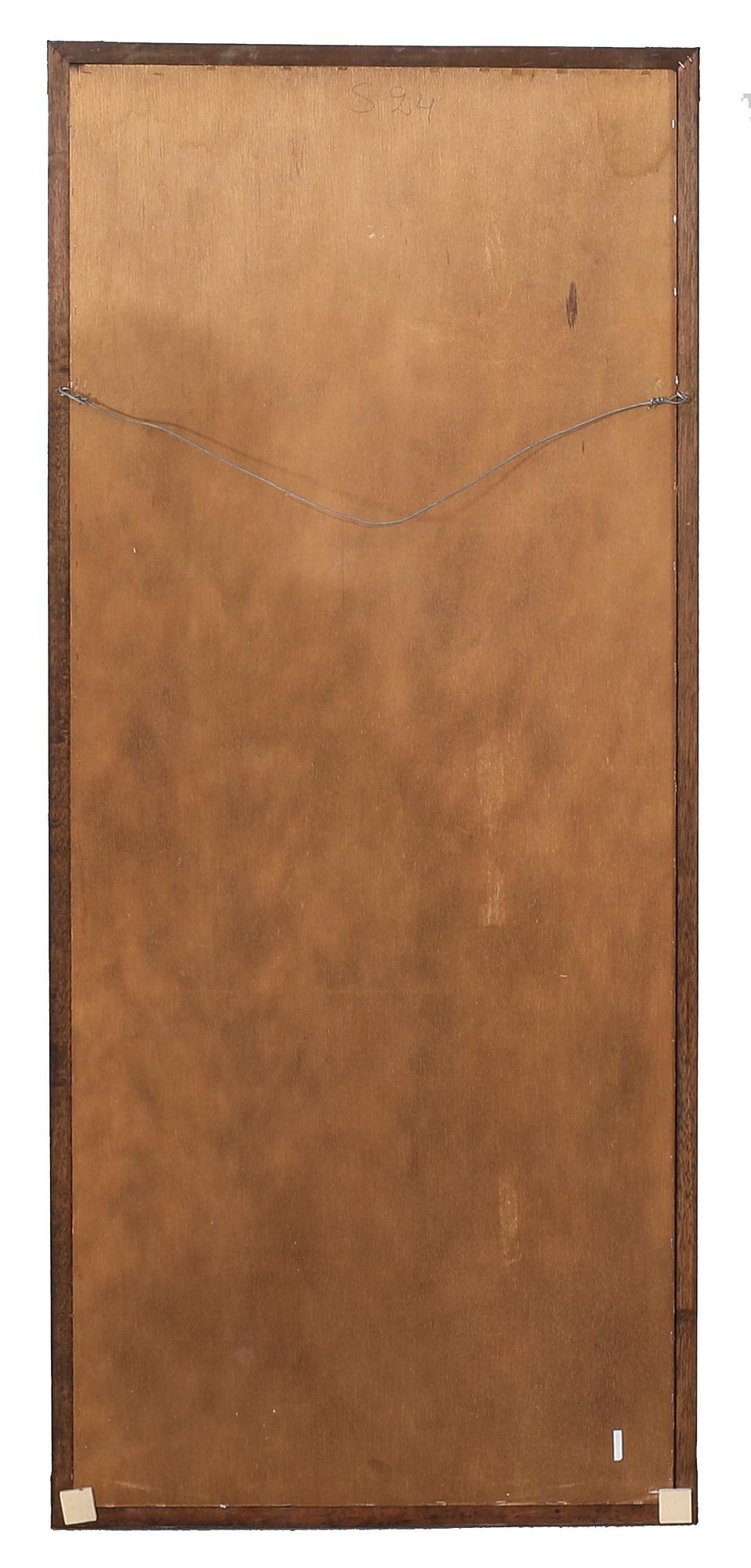 A two pcs English mahogany dresser and mirror later part of  the 20th century.