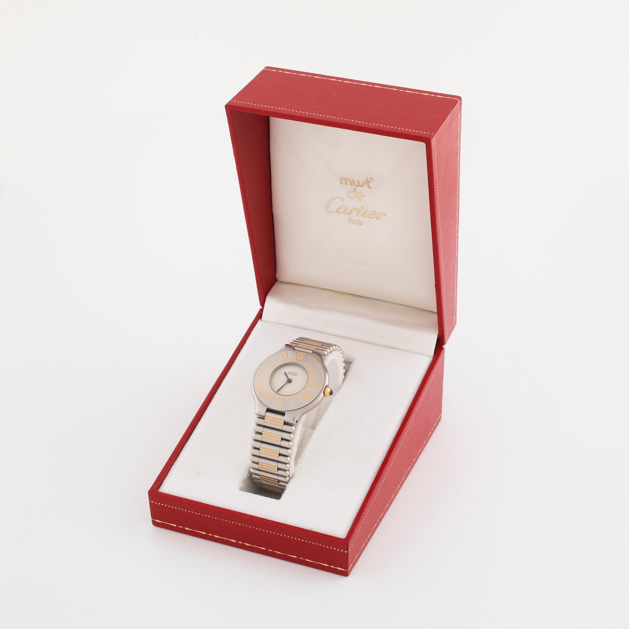 must de CARTIER, Must 21, wristwatch, 31 mm.