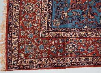 SEMIANTIK ISFAHAN PART SILK. 220 x 150,5 cm (samt en kortsida med 1,5  cm slätväv.).