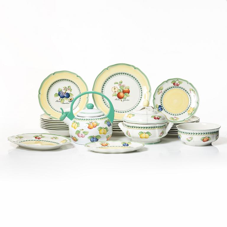 Servis, 29 delar, porslin, "French Garden Fleurence", Villeroy Bosch, Tyskland.