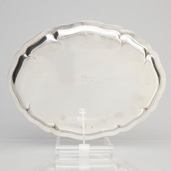 A Danish Rococo-Style Silver Tray, Copenhagen 1916.