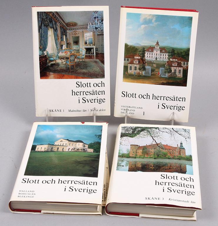BOK, 16 vol, "Svenska Slott och Herresäten", Allhems förlag, Malmö.