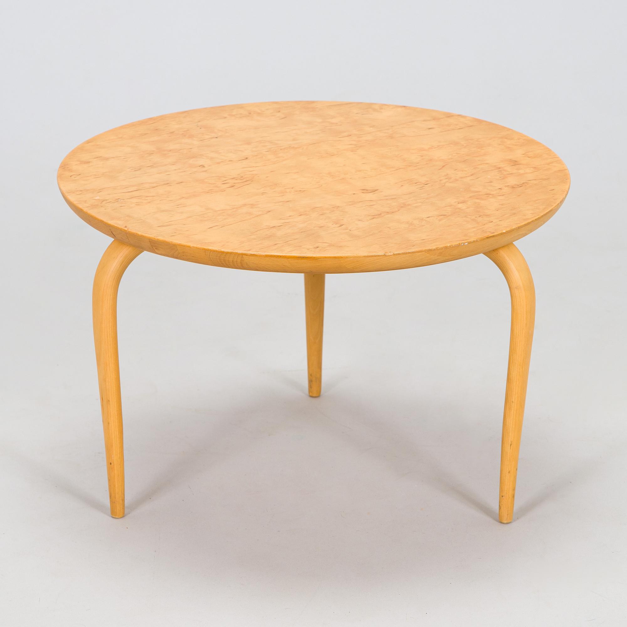 Bruno Mathsson, a mid-20th century 'Annika' side table, Firma Karl Mathsson.