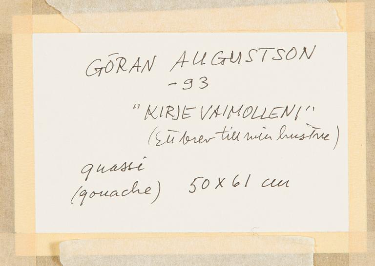 Göran Augustson, "Kirje vaimolleni" (Ett brev till min hustru).