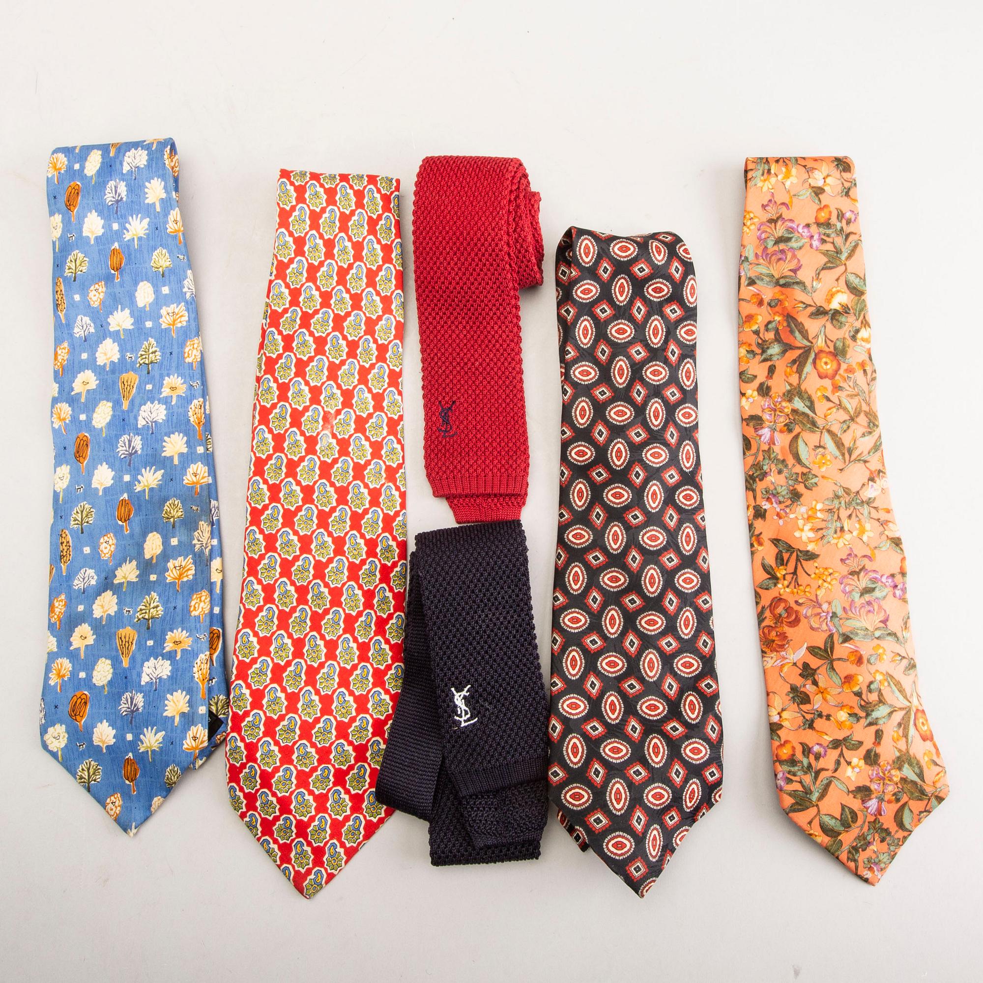 Yves Saint Laurent ties 6 pcs. Bukowskis