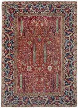 297. SEMI-ANTIQUE TABRIZ, signerad PETAG. 556 x 390,5 cm.