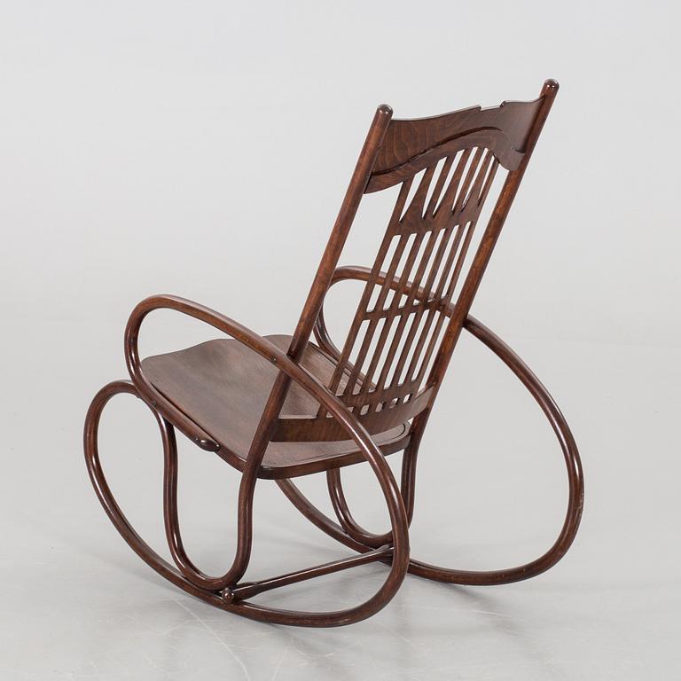 A ROCKING CHAIR, J&J Kohn early 20th century.