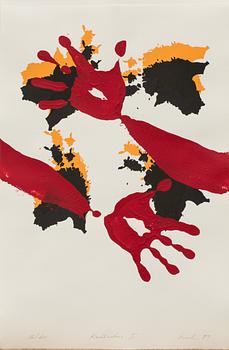 RAUL MEEL, färgserigrafi, signerad, numrerad 16/60 och daterad- 89.
