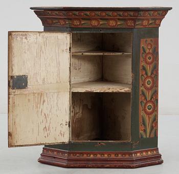 SKÅP, allmoge, troligen Hälsingland, tidigt 1800-tal.