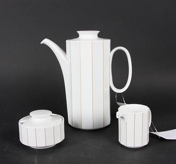 KAFFESERVIS, för 6 pers, Tapio Wirkkala, Rosenthal studiolinie.