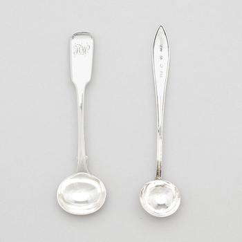 Petter Eneroth, a pair of salt cellars, Stockholm, 1795.