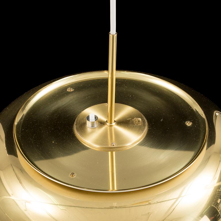 A CEILING LAMP, Ateljé Lyktan, brass, 1970s.