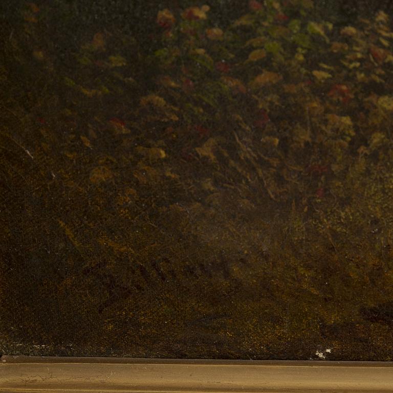 THEODOR BILLING, oil on canvas, signed Billing.