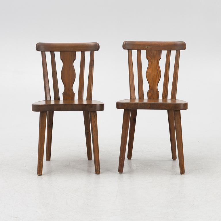 Dining set, 5 pieces, mid-20th century.