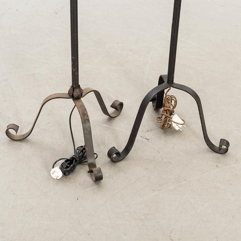 GOLVLAMPOR 2 st, 1940-tal.