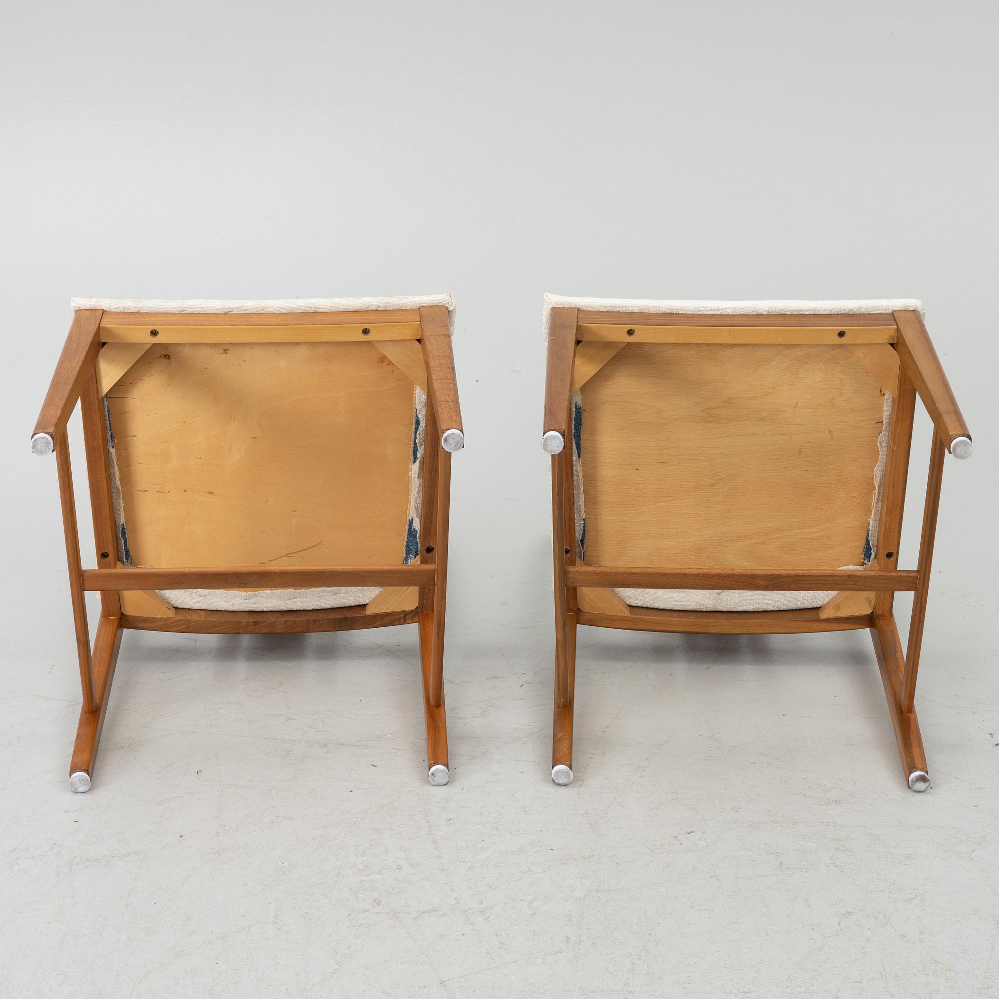 Linde Nilsson, dining table with eight chairs, Lammhult, second half of the 20th century.