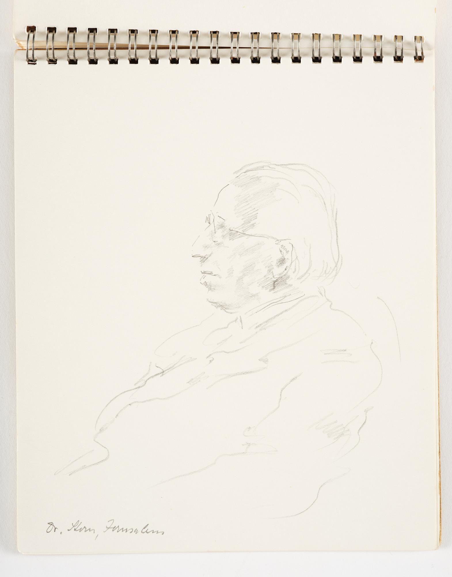 Lotte Laserstein, 4 skissböcker med blyertsteckningar.