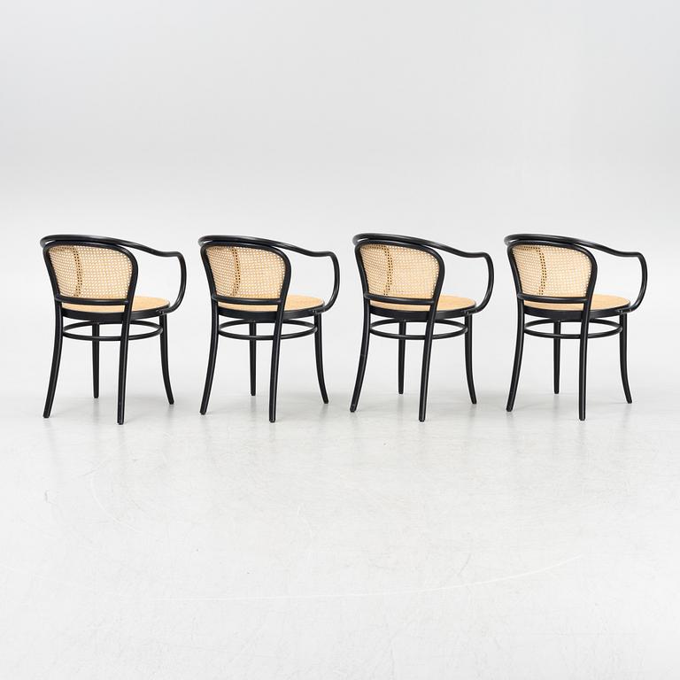 Michael Thonet, A set of four bent-wood and rattan 'No 30´chairs, TON.
