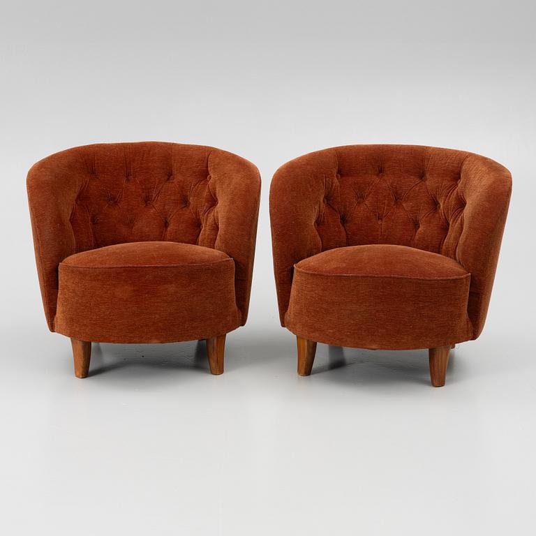 Fåtöljer, ett par, Swedish Modern, 1930-tal.