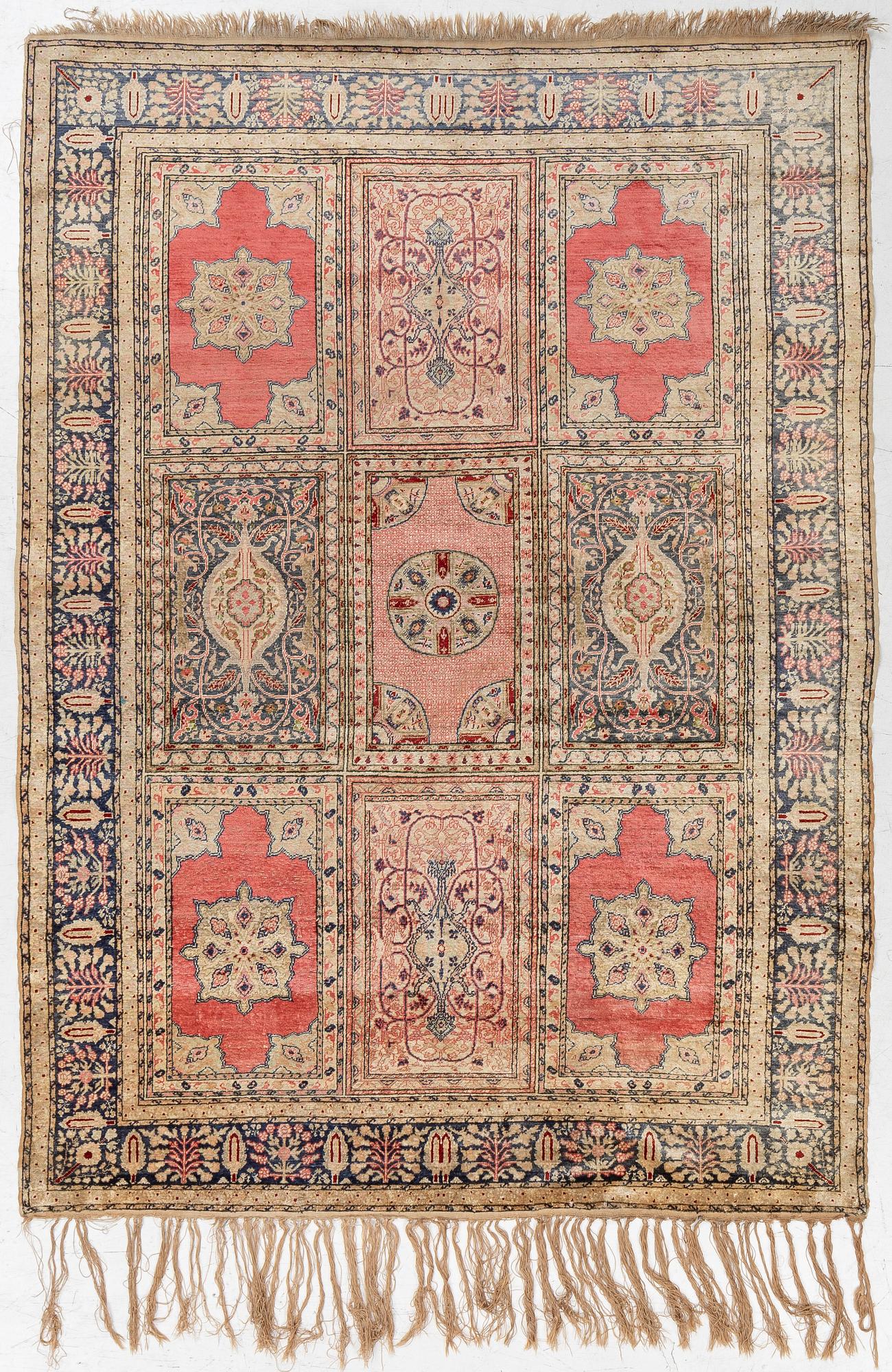 Carpet, semi-antique Kazak, approx. 202 x 158 cm.