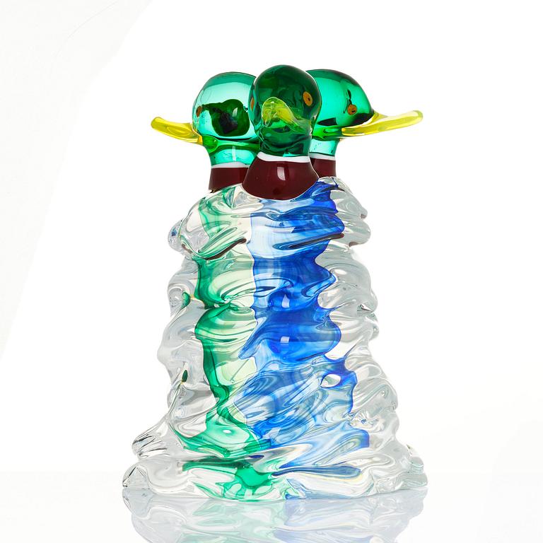 Ernst Billgren, skulptur, "Frusna vänner", Berengo Studio, Murano, Italien, 1999.