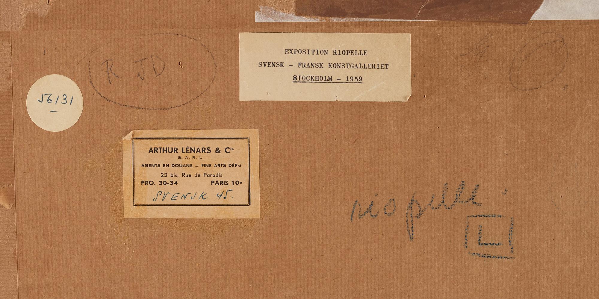 Jean-Paul Riopelle, "Sous le mythe de gitksan II".