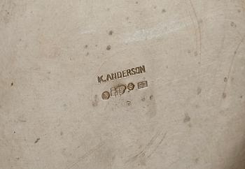 SKÅL, silver, K Andersson, Stockholm, 1920. Vikt. 847 gram.