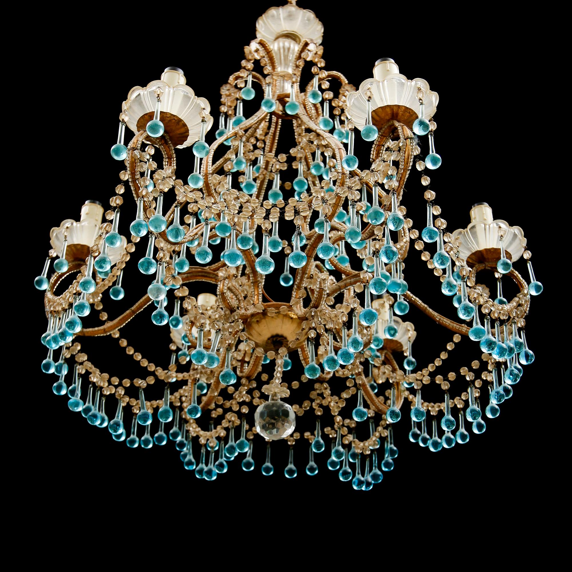 TAKLAMPA, Italien, enligt uppgift inköpt på Firma Svenskt Tenn Stockholm. Höjd ca 66 cm.