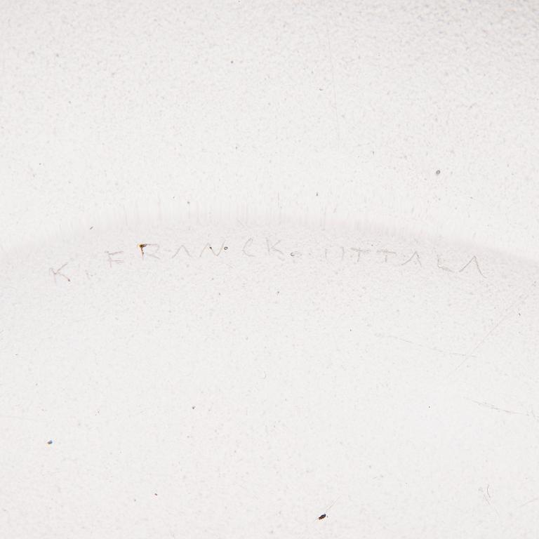 KAJ FRANCK, TUHKA-ASTIA 3106, lasia, signeerattu K. Franck Iittala.