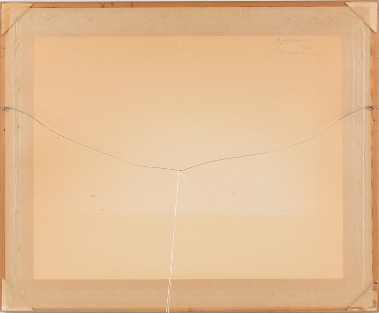 BERT JOHNNY NILSSON, a litograph in colors, numbered 65/150.