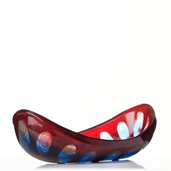 Sven Palmqvist, a ”Ravenna” glass bowl, Orrefors, Sweden 1953, nr 438.