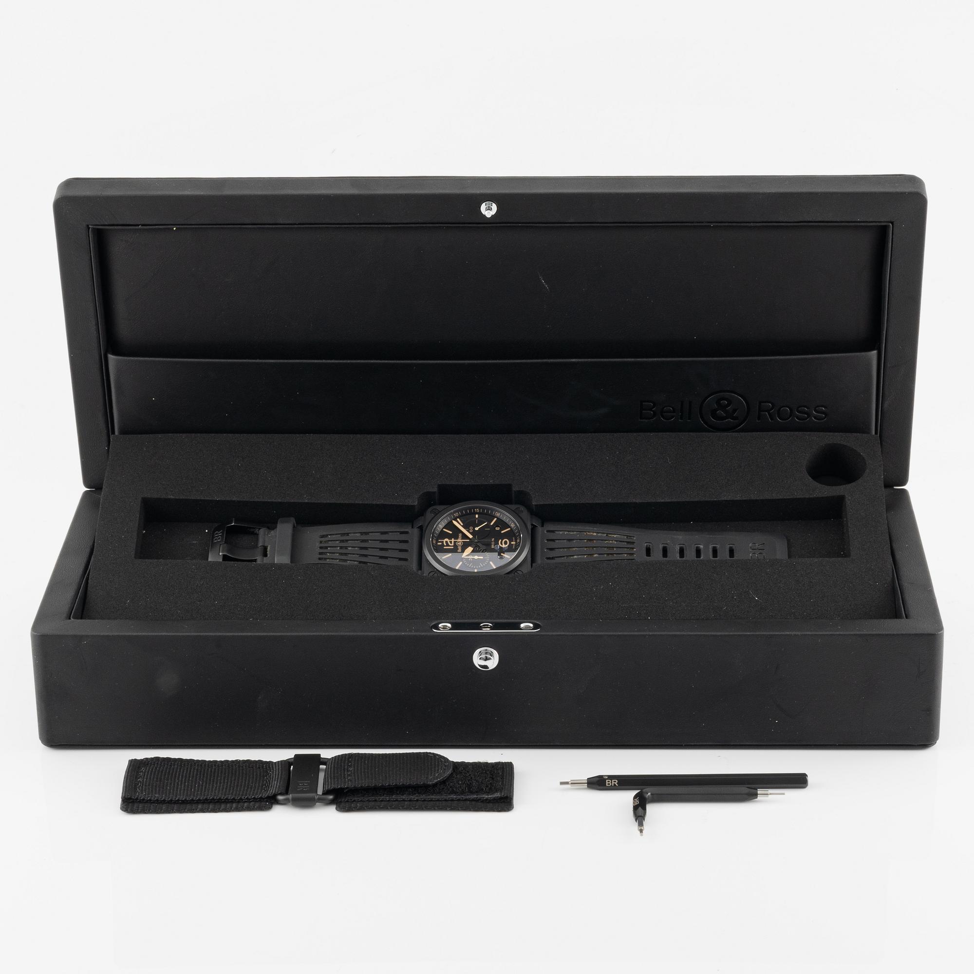 Bell & Ross, BR 03-94, Heritage Ceramic, kronograf, armbandsur, 42 mm.