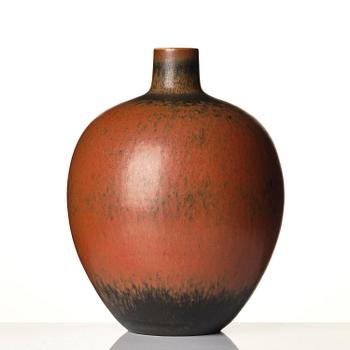 Carl-Harry Stålhane, a unique stoneware floor vase, Rörstrand 1955.
