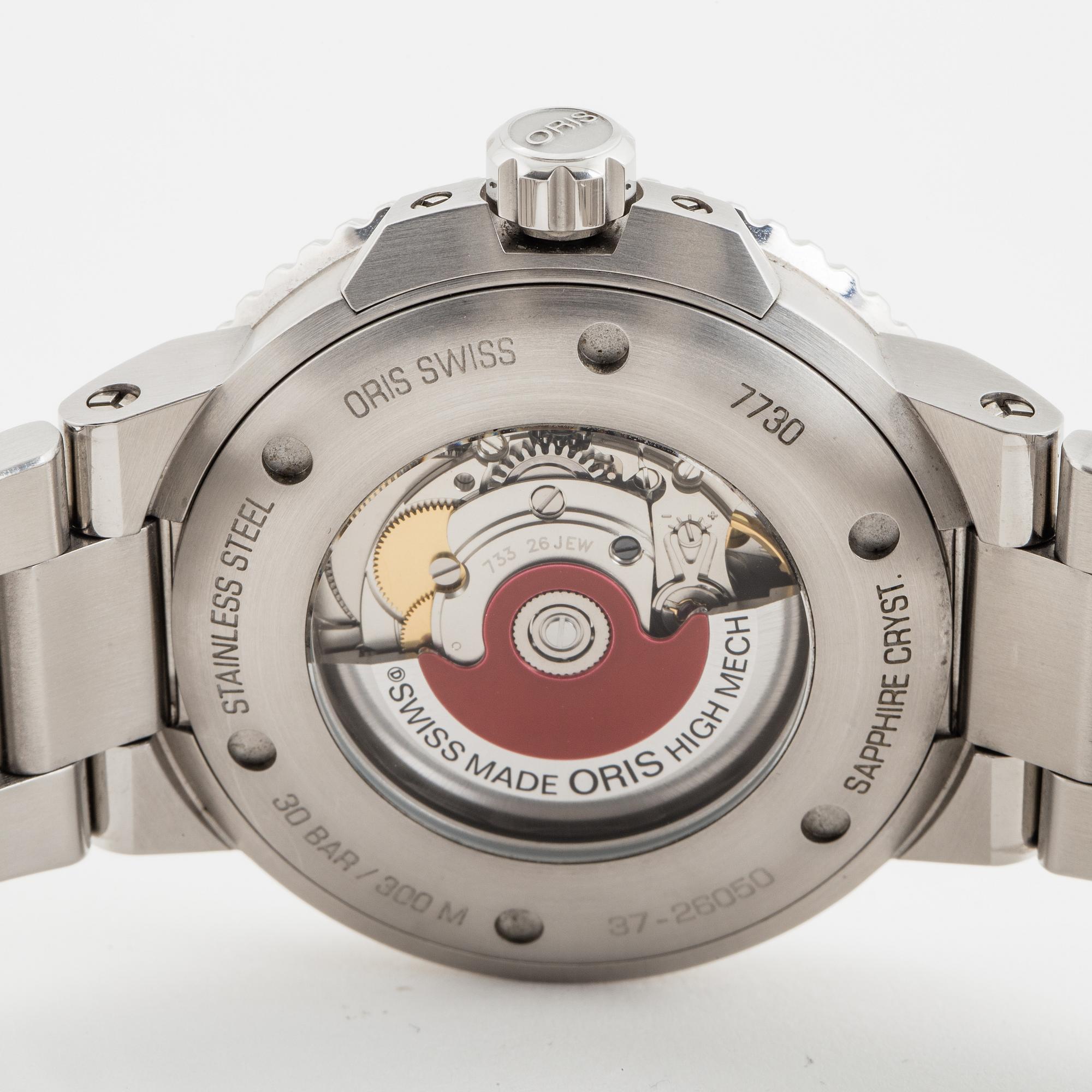 Oris, Aquis date, wristwatch, 43 mm.