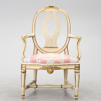 Karmstol, Stockholmsarbete, sent 1700-tal, Gustaviansk.