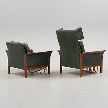 A 1960's Danish sofa, with 2 easy chairs and 2 tables by Glostrup.