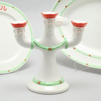 A christmas porcelian tableware set of 37 pcs by Rörstrand from the latter half of the 20th century.