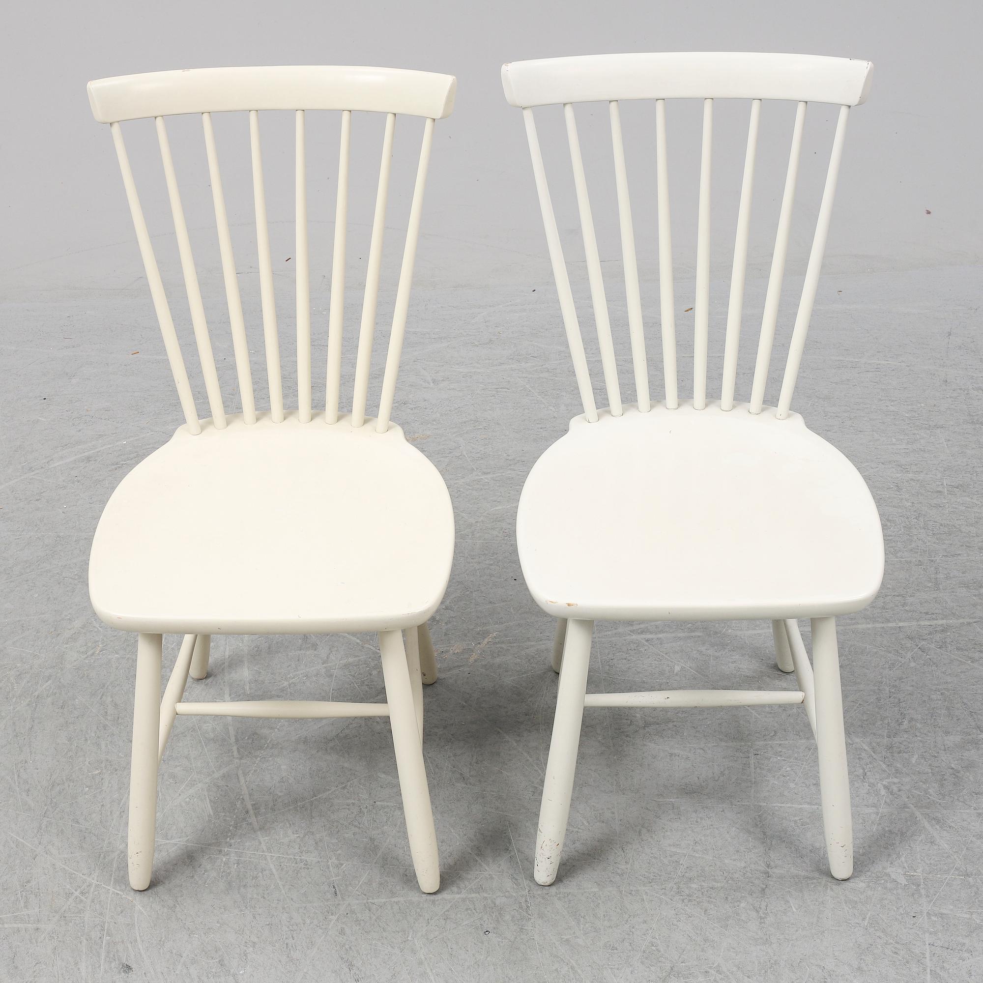 CARL MALMSTEN, stolar, 6 st, "Lilla Åland", 1960-tal.