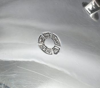 SERVIS, 3 delar, 813 silver, Hopeatakomo, Helsingfors, Finland, 1941. Total vikt ca 1016g.